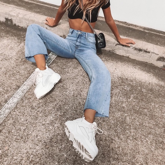 ❌SOLD❌ Windsor Smith Lupe Platform Sneakers White Size 9 - Picture 11 of 14